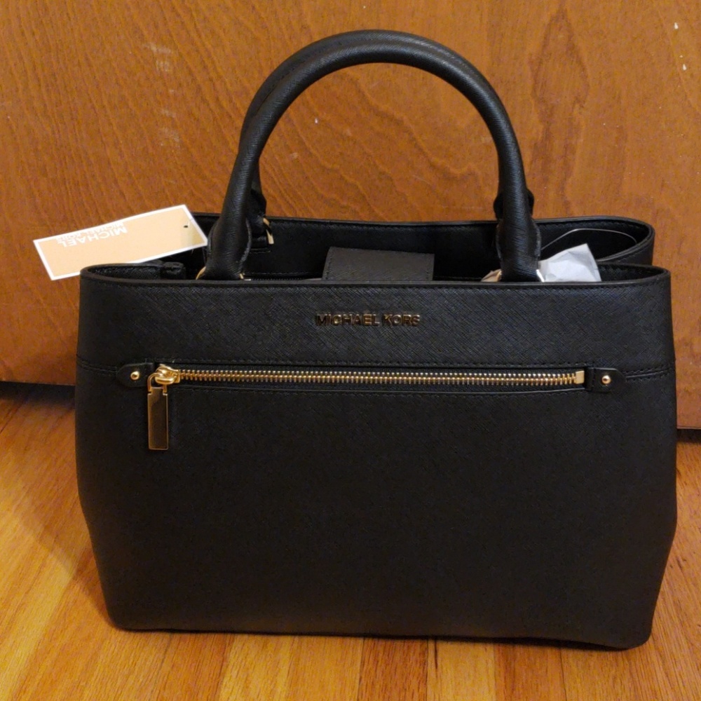 MICHAEL MICHAEL KORS Hailee MD Satchel Leather